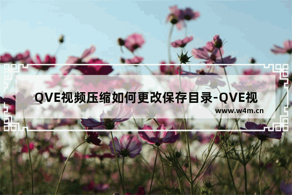 QVE视频压缩如何更改保存目录-QVE视频压缩更改保存目录的方法