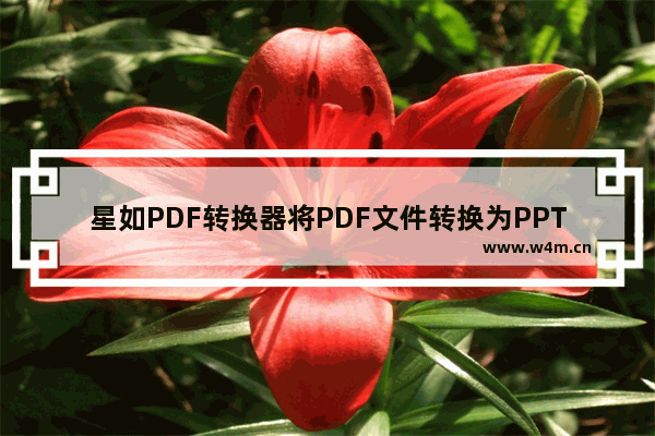 星如PDF转换器将PDF文件转换为PPT方法-星如PDF转换器如何将PDF文件转换为PPT