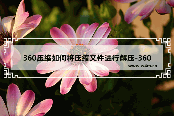 360压缩如何将压缩文件进行解压-360压缩将压缩文件解压方法