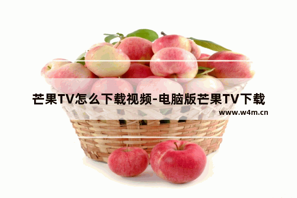 芒果TV怎么下载视频-电脑版芒果TV下载视频的方法