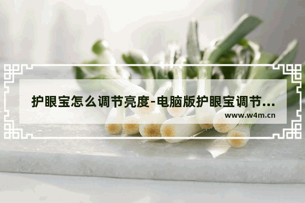 护眼宝怎么调节亮度-电脑版护眼宝调节亮度的方法