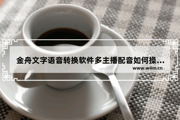 金舟文字语音转换软件多主播配音如何操作-金舟文字语音转换软件多主播配音使用方法