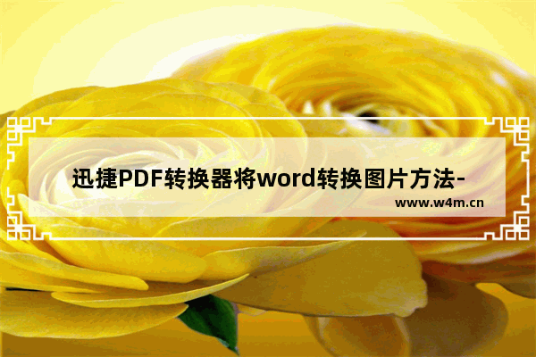 迅捷PDF转换器将word转换图片方法-迅捷PDF转换器如何将word转换图片