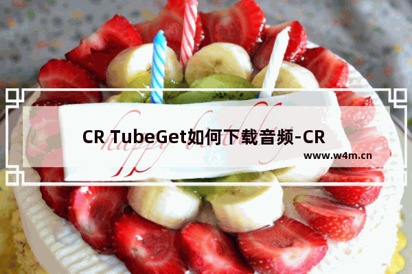 CR TubeGet如何下载音频-CR TubeGet下载音频方法