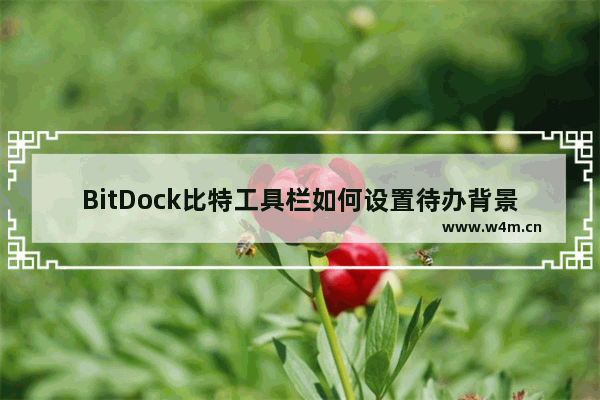 BitDock比特工具栏如何设置待办背景色-BitDock比特工具栏设置待办背景色的方法