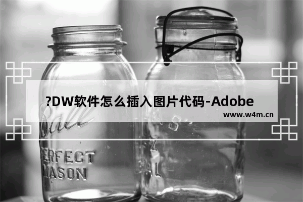 ?DW软件怎么插入图片代码-Adobe Dreamweaver中插入图片代码的方法教程