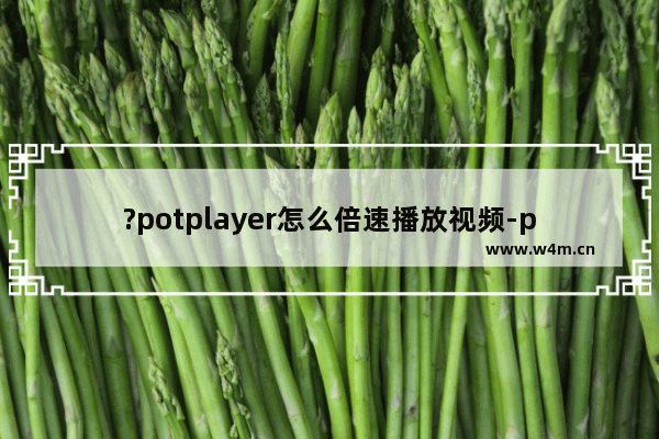 ?potplayer怎么倍速播放视频-potplayer调整倍速播放的方法教程