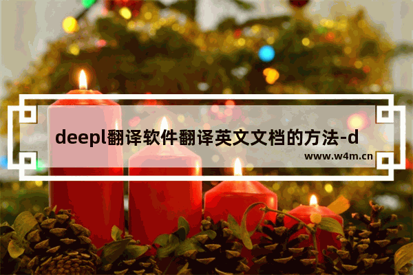 deepl翻译软件翻译英文文档的方法-deepl翻译软件怎么翻译英文文档