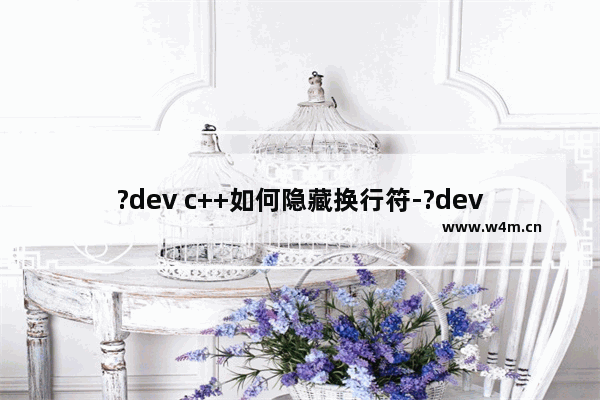 ?dev c++如何隐藏换行符-?dev c++去除每行代码后换行符的方法