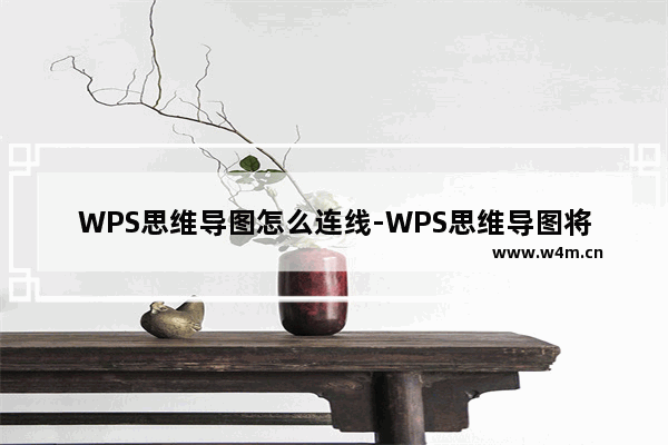 WPS思维导图怎么连线-WPS思维导图将两个子主题连接在一起的方法