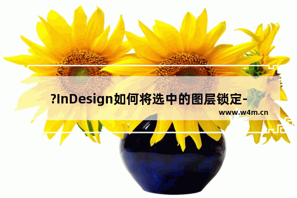 ?InDesign如何将选中的图层锁定-?InDesign锁定图层的方法