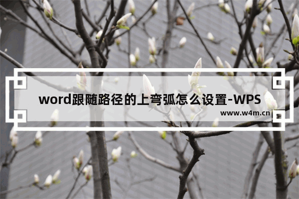 word跟随路径的上弯弧怎么设置-WPS word设置文字效果上弯弧的方法