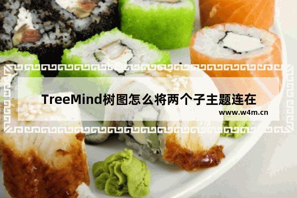 TreeMind树图怎么将两个子主题连在一起？-TreeMind树图将两个子主题连在一起的方法