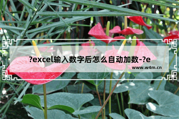 ?excel输入数字后怎么自动加数-?excel输入数字后自动递增的方法