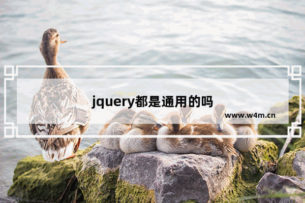 jquery都是通用的吗