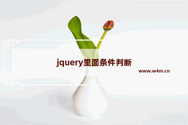 jquery里面条件判断