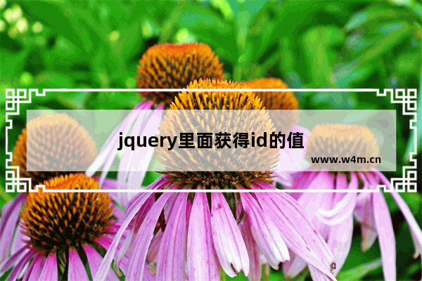 jquery里面获得id的值