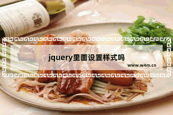 jquery里面设置样式吗