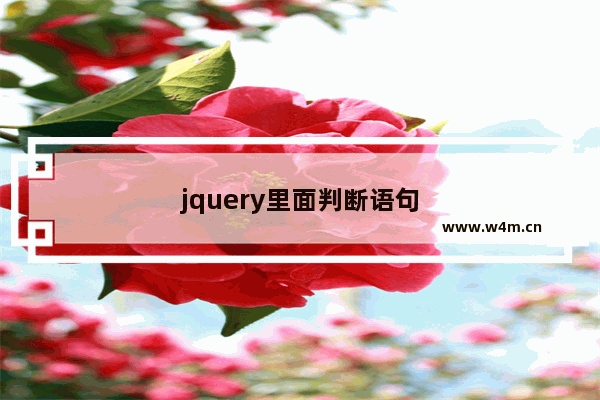 jquery里面判断语句