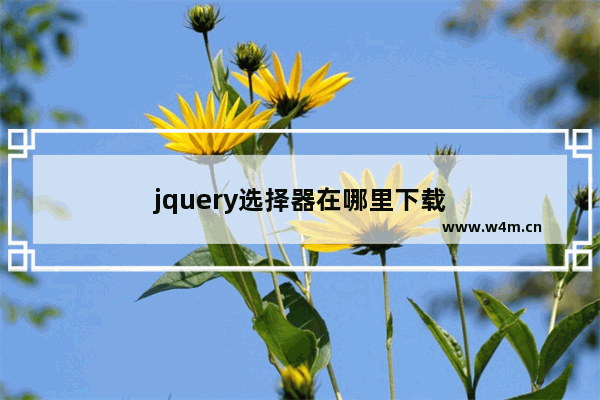 jquery选择器在哪里下载