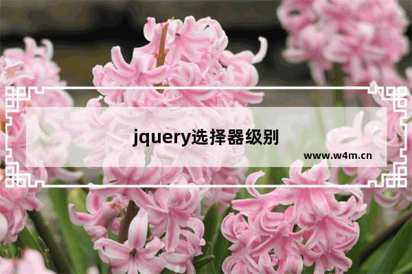 jquery选择器级别