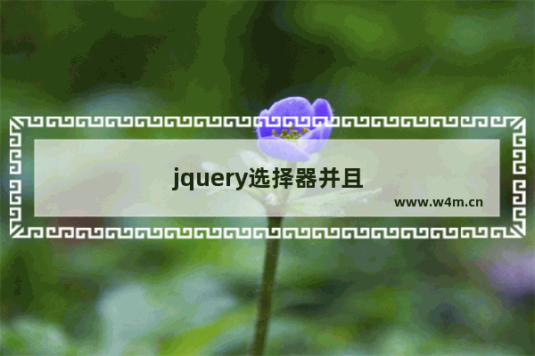 jquery选择器并且