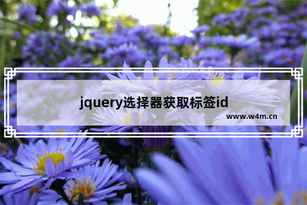 jquery选择器获取标签id