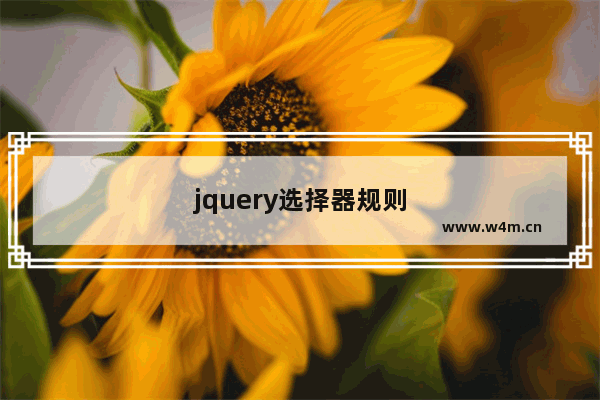 jquery选择器规则