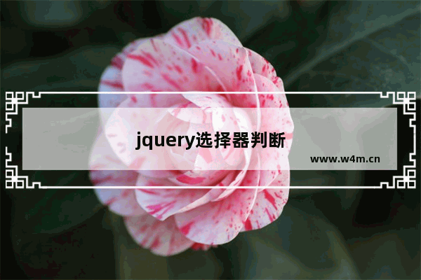 jquery选择器判断