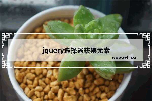 jquery选择器获得元素