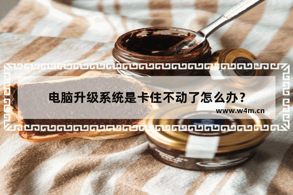 电脑升级系统是卡住不动了怎么办？