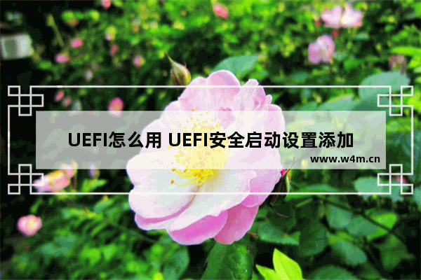 UEFI怎么用 UEFI安全启动设置添加方法步骤图解