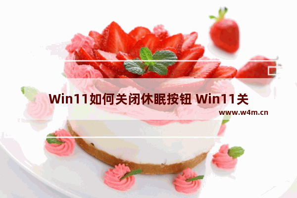 Win11如何关闭休眠按钮 Win11关闭休眠按钮的方法