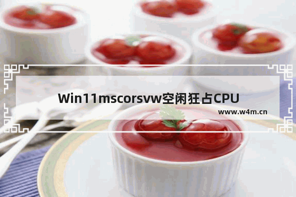 Win11mscorsvw空闲狂占CPU怎么办 Win11mscorsvw空闲狂占CPU解决方法