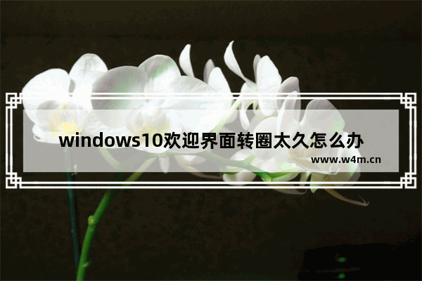 windows10欢迎界面转圈太久怎么办 windows10欢迎界面转圈太久解决办法