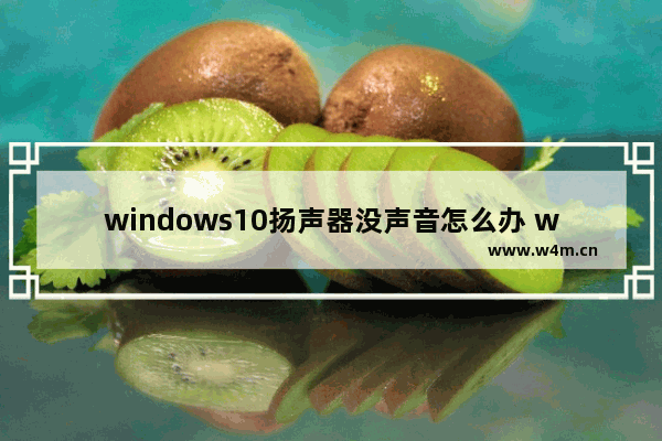 windows10扬声器没声音怎么办 windows10扬声器没声音解决办法