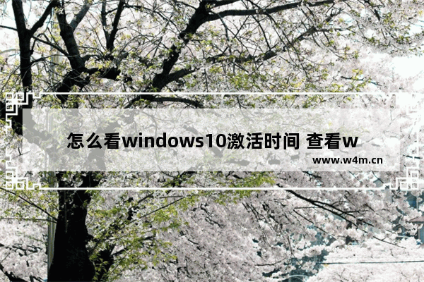 怎么看windows10激活时间 查看windows10激活时间教程