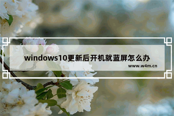 windows10更新后开机就蓝屏怎么办 windows10更新后开机就蓝屏解决办法