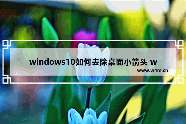 windows10如何去除桌面小箭头 windows10去除桌面小箭头教程