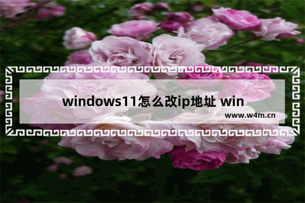 windows11怎么改ip地址 windows11改ip地址教程