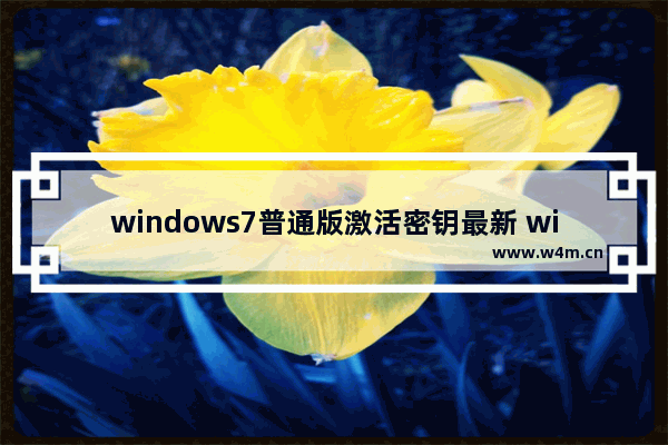 windows7普通版激活密钥最新 windows7普通版激活密钥大全