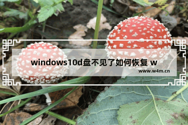 windows10d盘不见了如何恢复 windows10d盘不见了恢复教程