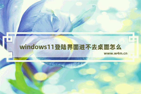 windows11登陆界面进不去桌面怎么办 windows11登陆界面进不去桌面解决办法