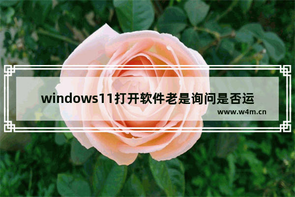 windows11打开软件老是询问是否运行怎么办 windows11打开软件老是询问是否运行解决办法