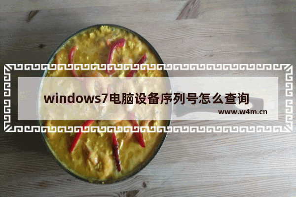 windows7电脑设备序列号怎么查询 windows7电脑设备序列号如何查看