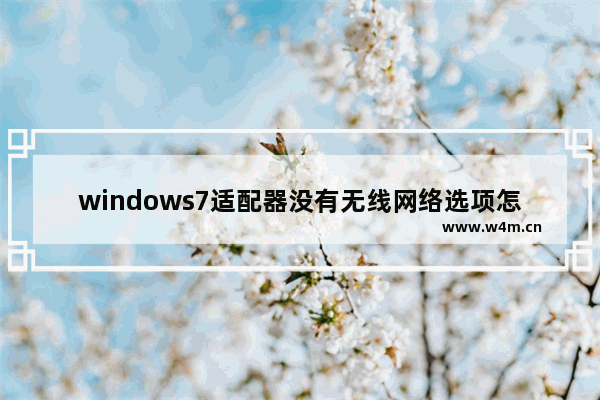 windows7适配器没有无线网络选项怎么办 windows7适配器没有无线网络选项解决方法