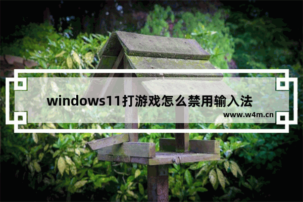 windows11打游戏怎么禁用输入法 windows11打游戏禁用输入法教程