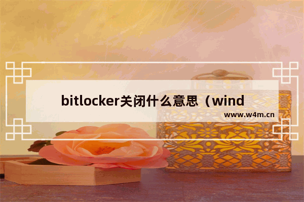 bitlocker关闭什么意思（windows10bitlocker如何禁止加密）