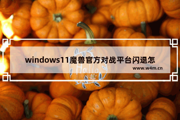 windows11魔兽官方对战平台闪退怎么办 windows11魔兽官方对战平台闪退解决办法