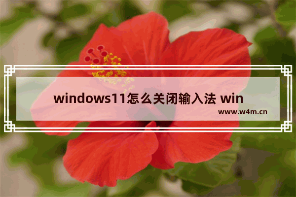 windows11怎么关闭输入法 windows11关闭输入法方法